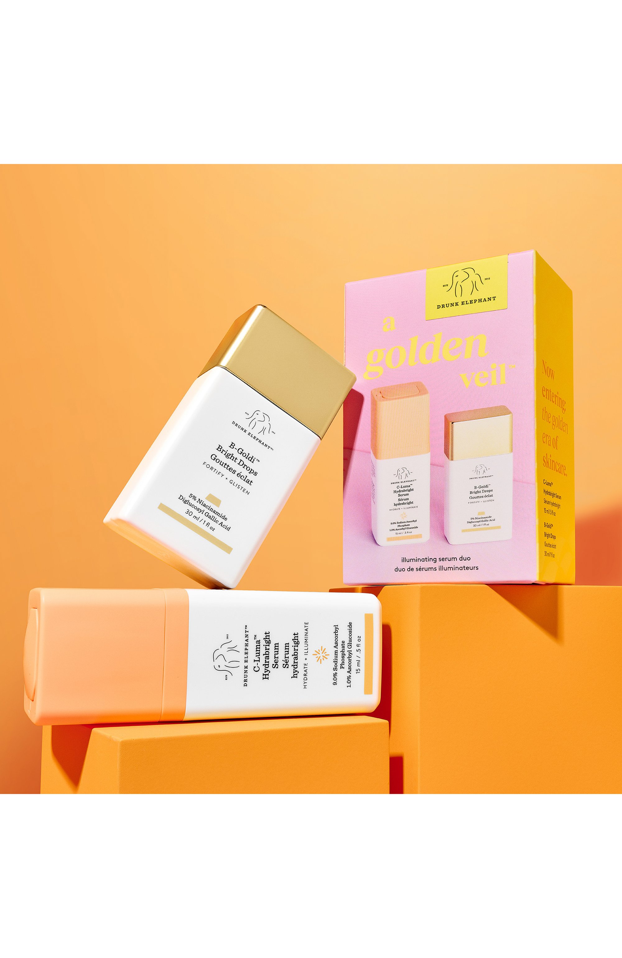 Набор a golden veil (30+15ml) DRUNK ELEPHANT бесцветного цвета по цене 8600 руб., арт. 42802124DE, фото 2 Набор a golden veil (30+15ml) DRUNK ELEPHANT, арт. 42802124DE, фото 2