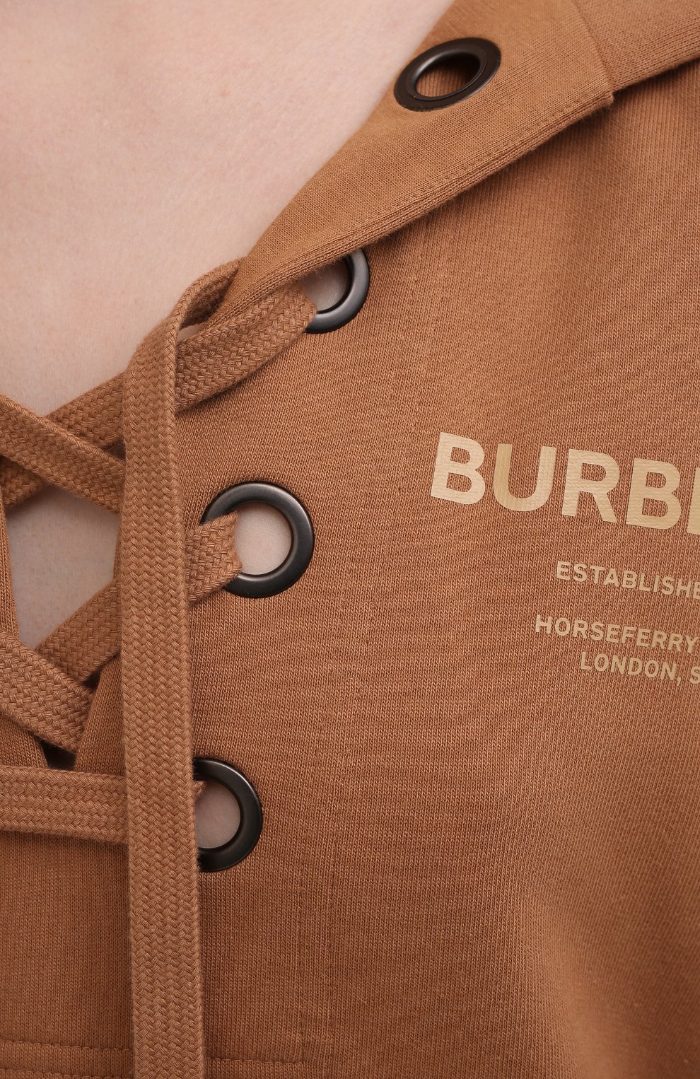 Хлопковое худи BURBERRY, арт. 8038690, фото 5