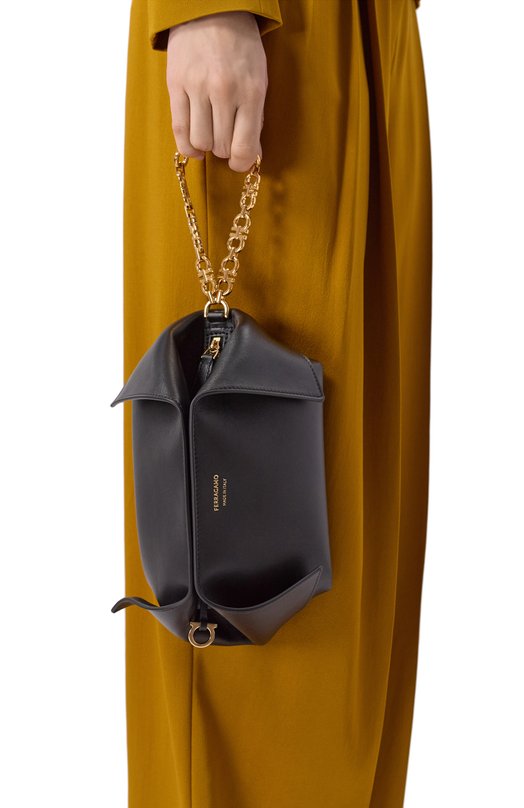 Клатч Folded Ferragamo 220897/784 Чёрный  220897/784 Фото 2