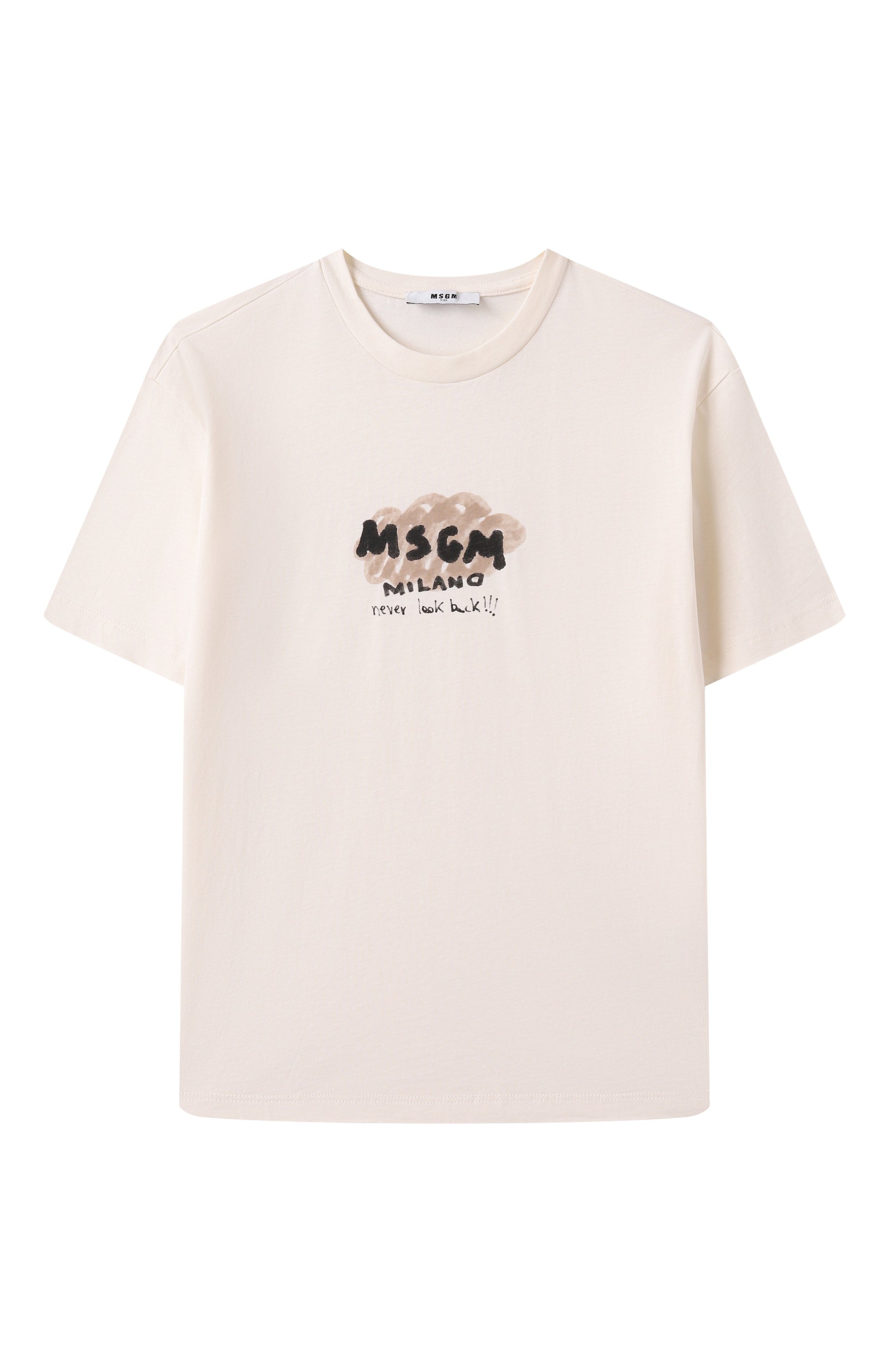 Хлопковая футболка MSGM KIDS, арт. S5MSJBTH006, фото 1