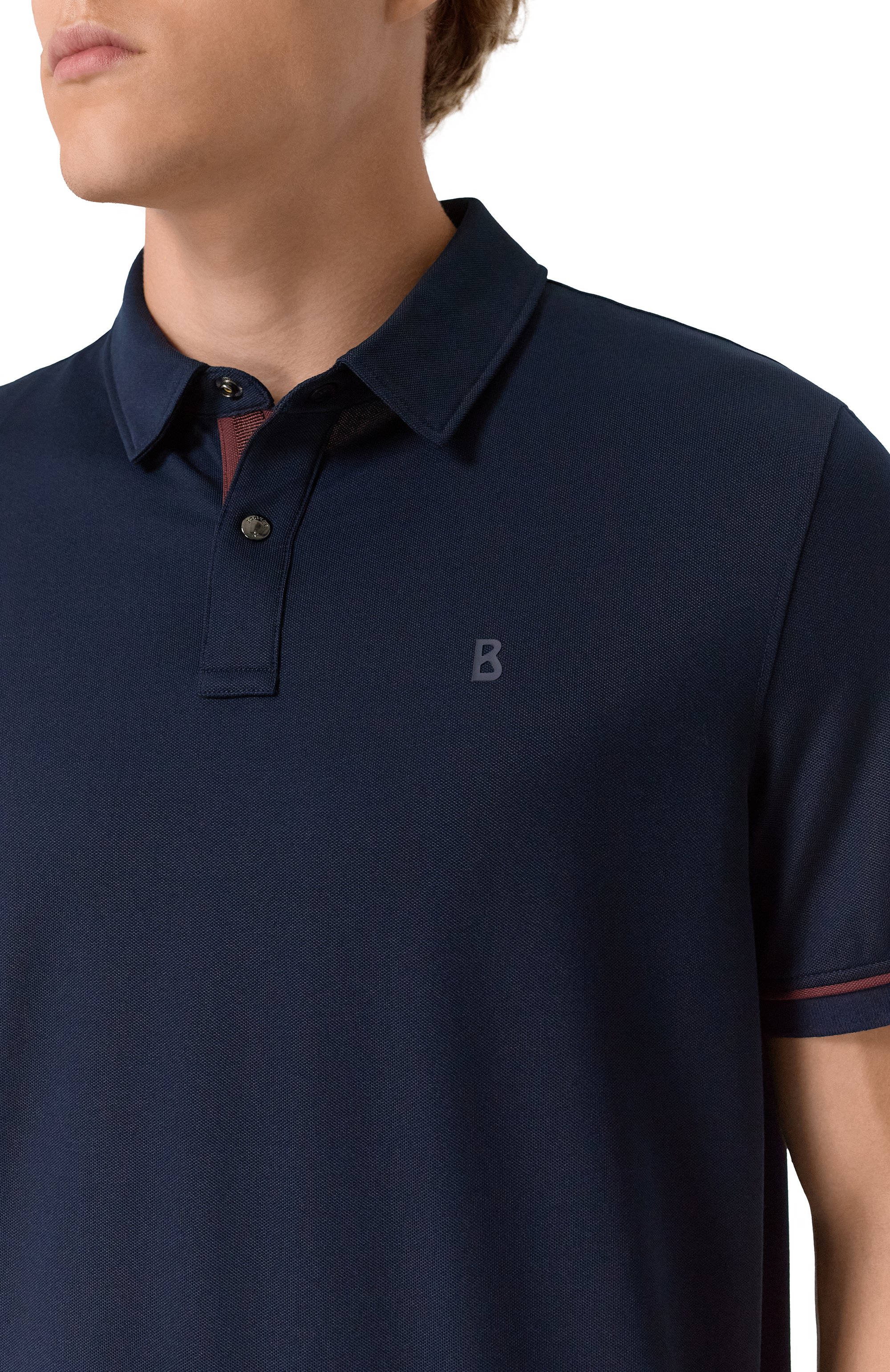 Поло BOGNER темно-синего цвета по цене 17100 руб., арт. 58102727, фото 5 Поло BOGNER, арт. 58102727, фото 5