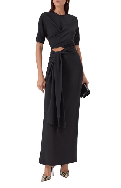 Топ ALAIA черного цвета по цене 215500 руб., арт. AA9H1250W071B, фото 2 Топ ALAIA, арт. AA9H1250W071B, фото 2