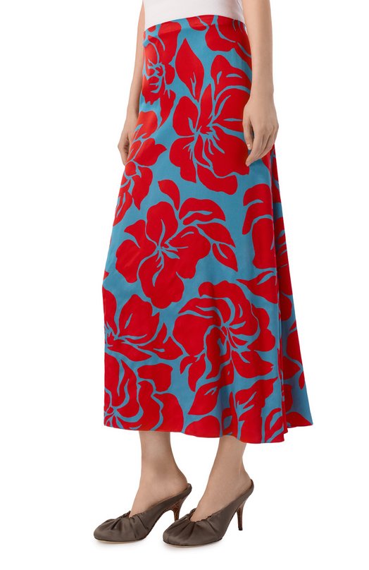 Юбка из вискозы Dries Van Noten 010812/3189 Разноцветный  010812/3189 Фото 3
