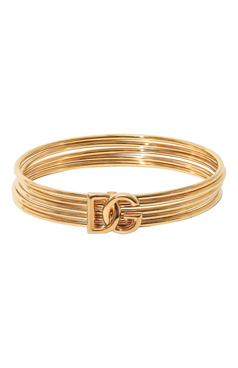 Женский браслет DOLCE & GABBANA золотого цвета, арт. WBQ6M2 W1111 | Фото 1 (Нос: Не проставлено; Региональные ограничения белый список (Axapta Mercury): Не проставлено; Материал: Металл)