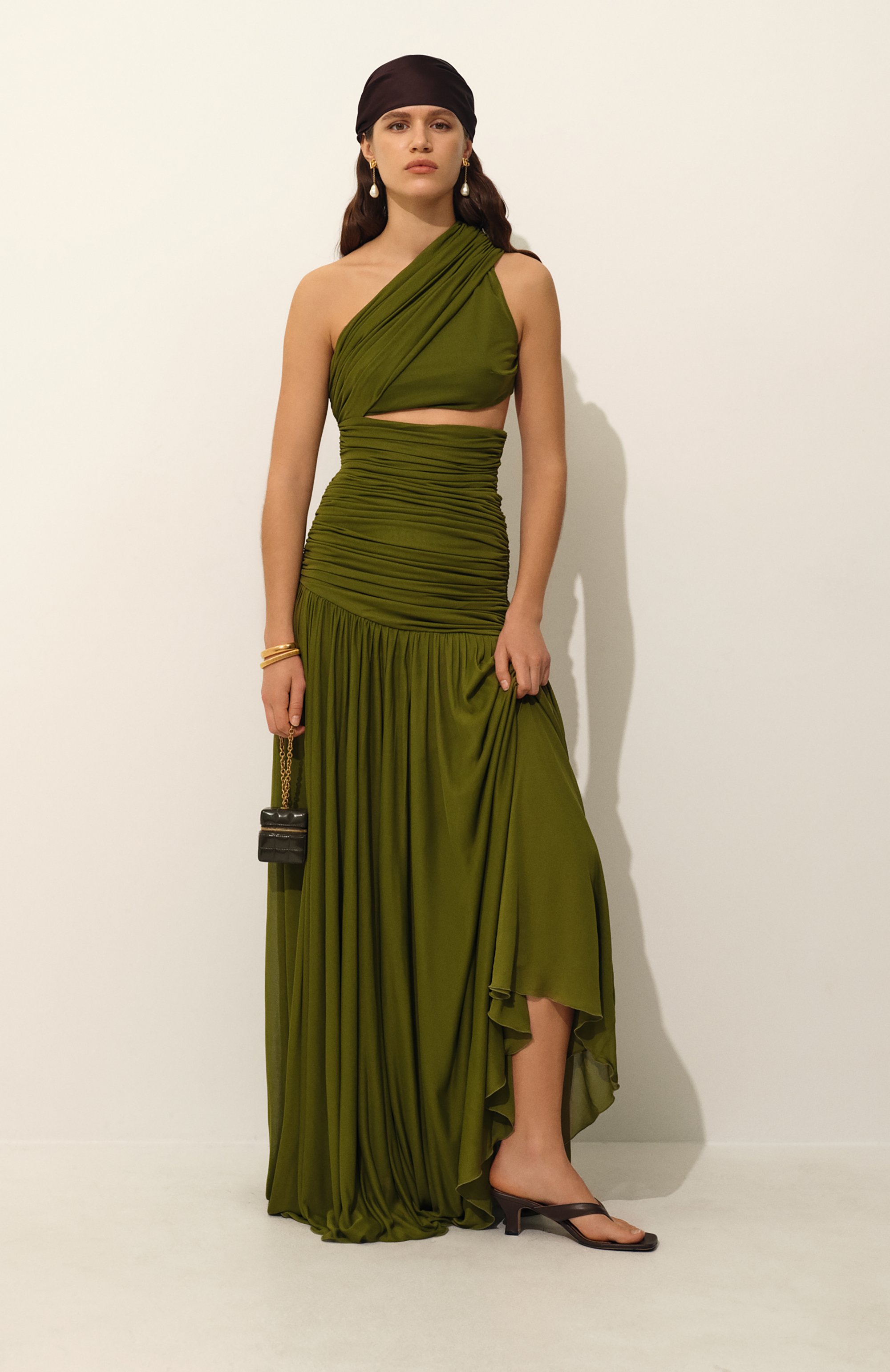 Платье из вискозы и шелка GIAMBATTISTA VALLI, арт. 25SSPVCL5122-21JER, фото 7