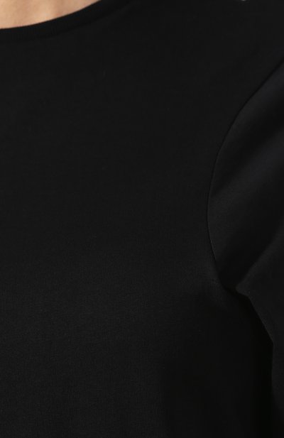 Хлопковый лонгслив TOTEME черного цвета по цене 13400 руб., арт. ESPERA L0NG SLEEVE 193-440-770, фото 5 Хлопковый лонгслив TOTEME, арт. ESPERA L0NG SLEEVE 193-440-770, фото 5