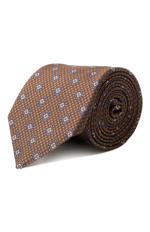 Шелковый галстук Canali 18/HJ04196 Коричневый 18/HJ04196