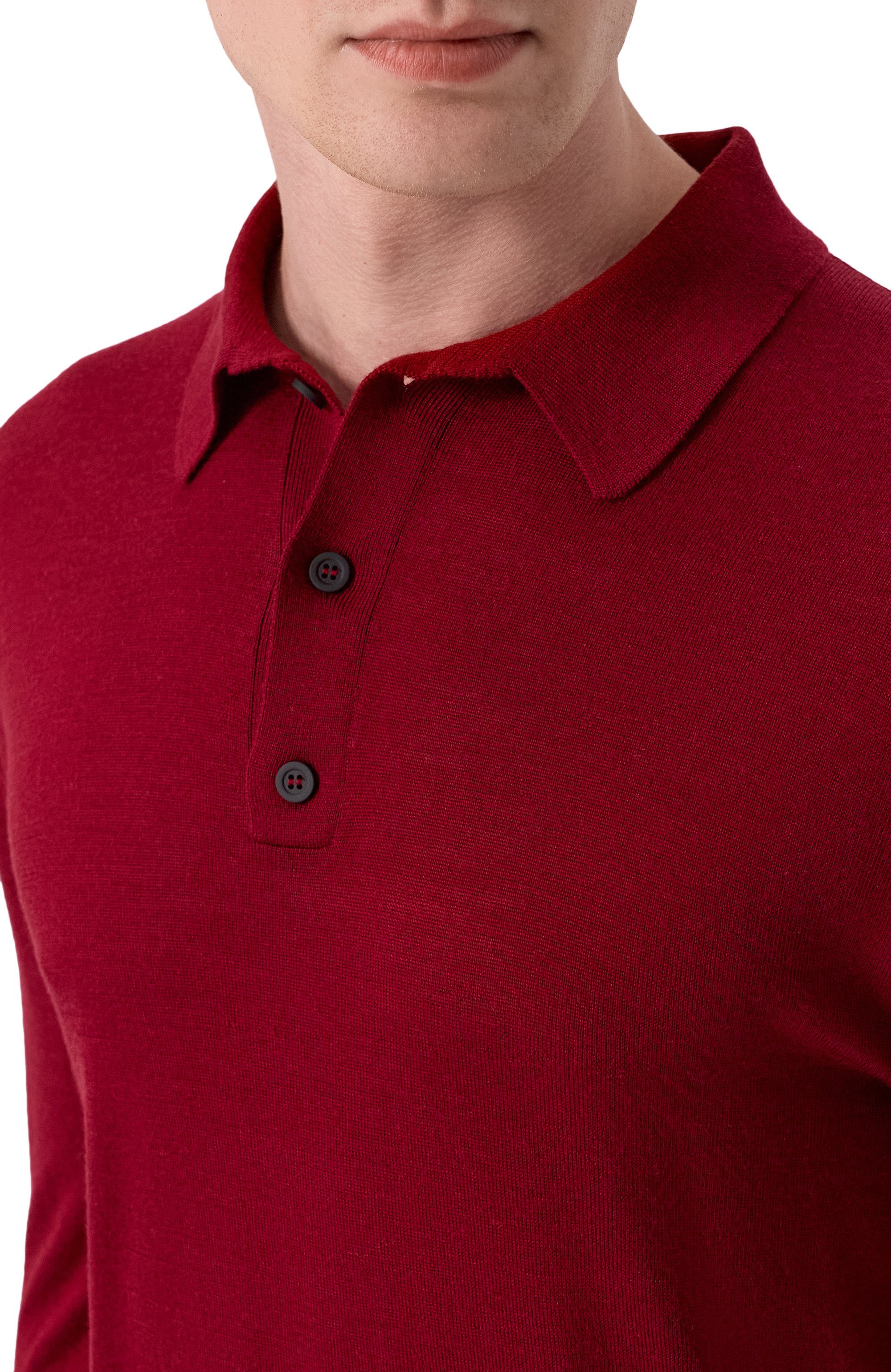 Поло из шерсти и шелка KITON, арт. UMM066706, фото 5