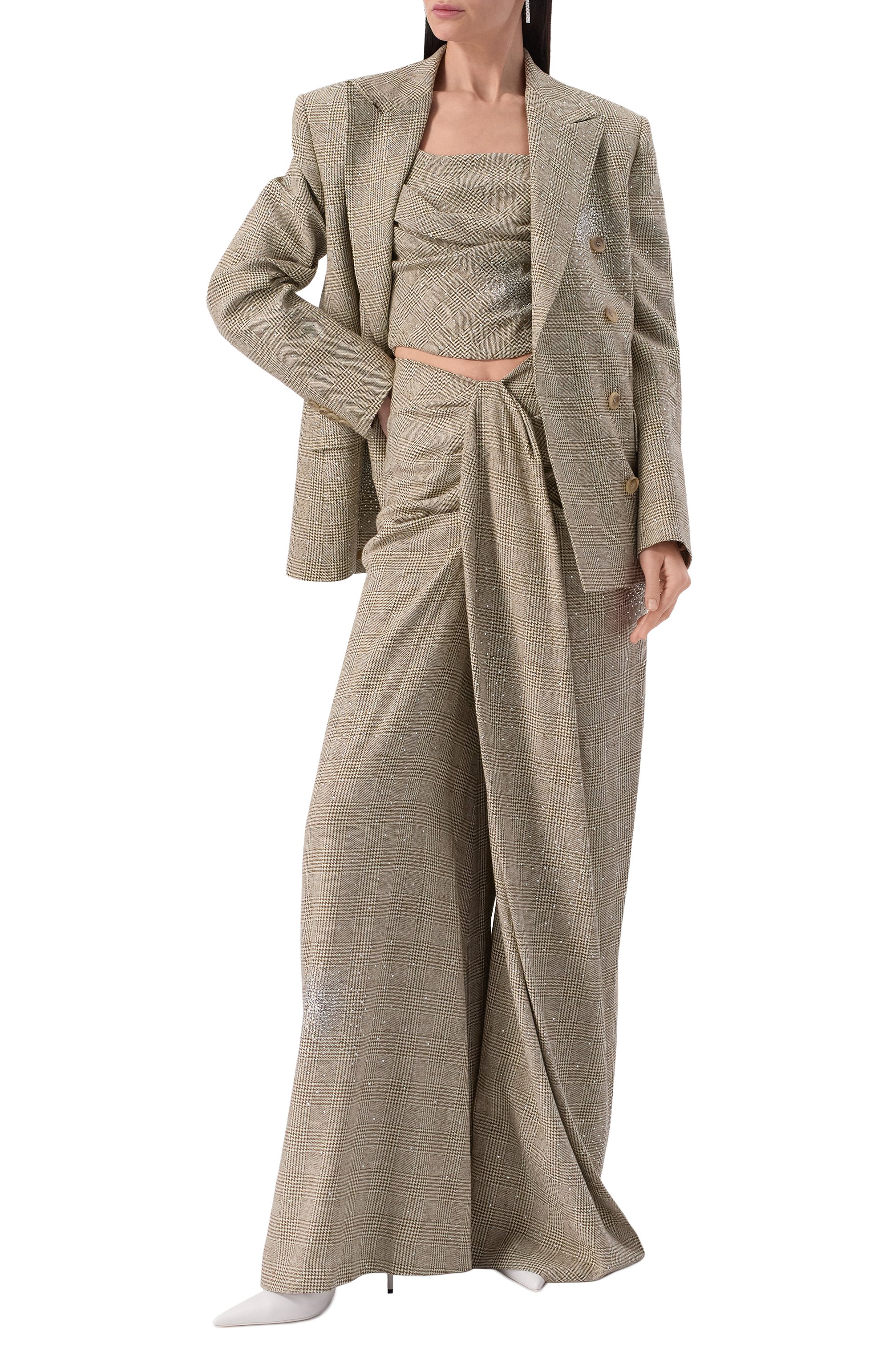 Топ-бюстье из вискозы и хлопка GIUSEPPE DI MORABITO, арт. 04SST0309C 04427, фото 2