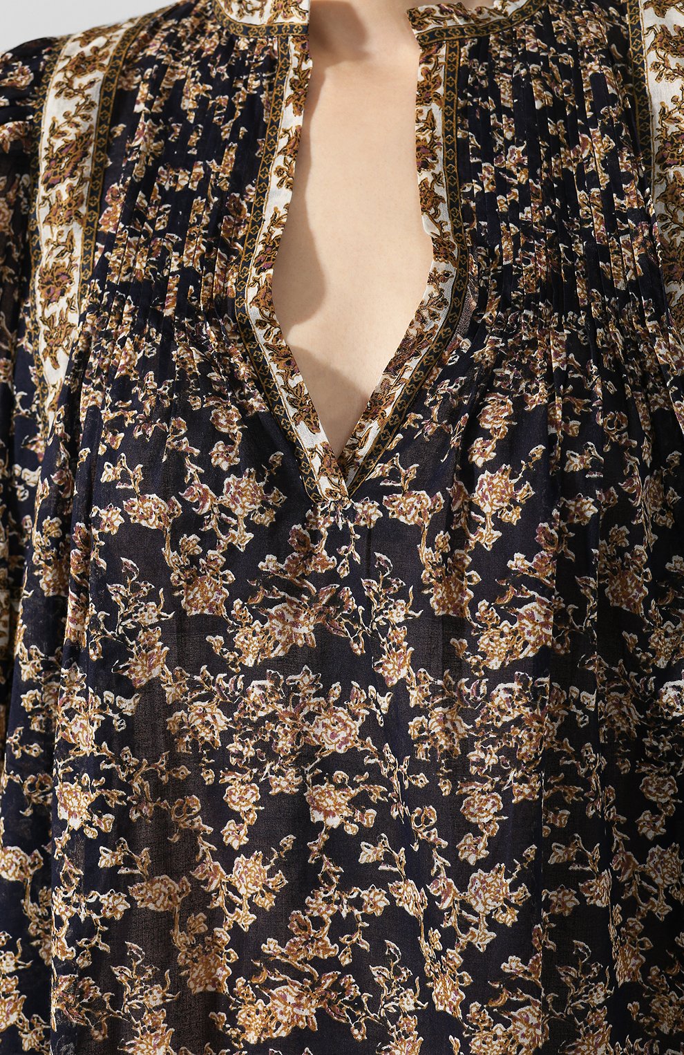 Хлопковое платье ISABEL MARANT ETOILE темно-синего цвета по цене 45150 руб., арт. R01591-20P028E/VIRGINIE, фото 5 Хлопковое платье ISABEL MARANT ETOILE, арт. R01591-20P028E/VIRGINIE, фото 5