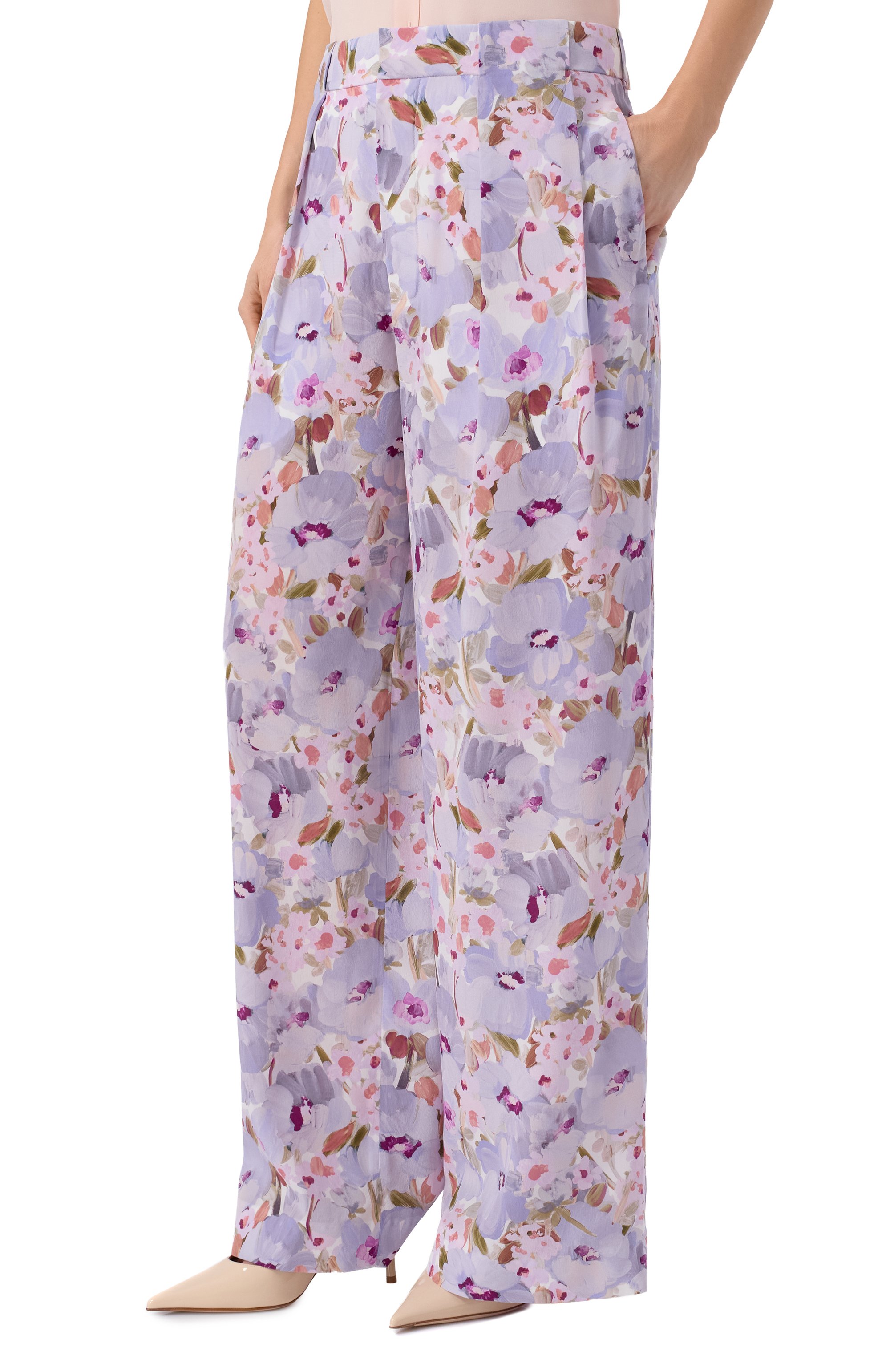 Шелковые брюки BALMAIN, арт. GF1PN215/SF37, фото 3