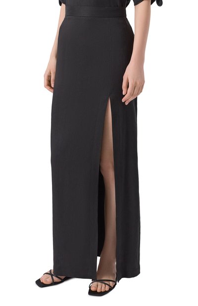 Юбка изо льна и вискозы LORENA ANTONIAZZI, арт. E2626G004A/3347, фото 3