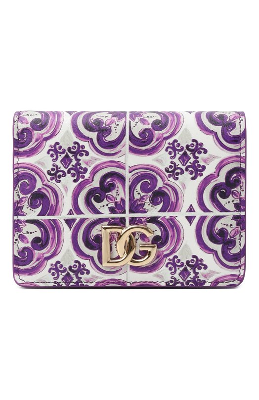 Кожаное портмоне Dolce & Gabbana BI1211/A0026 Фиолетовый BI1211/A0026
