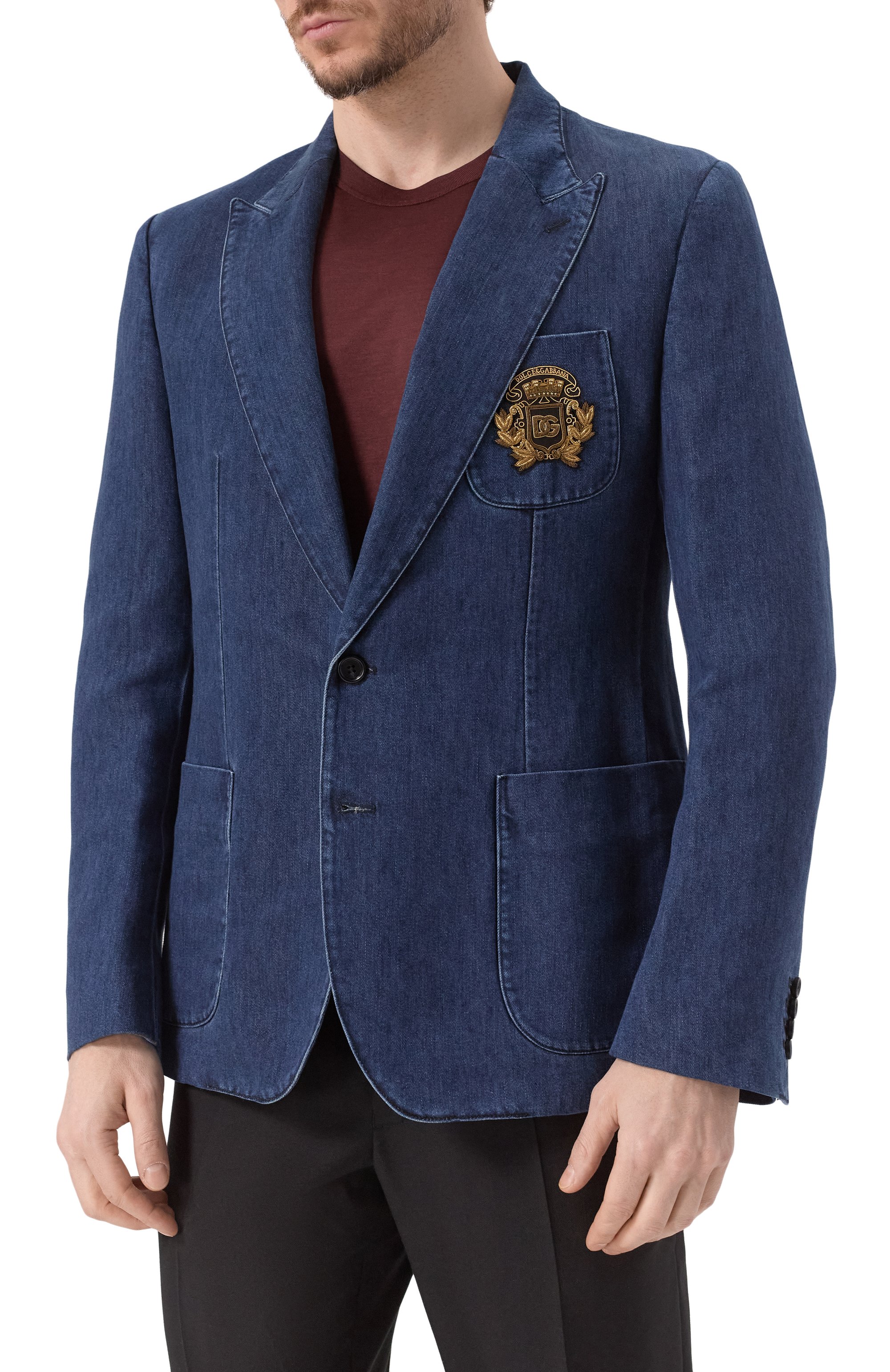 Джинсовый пиджак DOLCE & GABBANA, арт. G2UQ7Z/G8MH1, фото 5