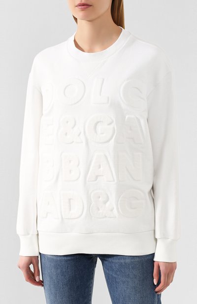 Хлопковый свитшот DOLCE & GABBANA, арт. F9G77T/FU7DU, фото 3