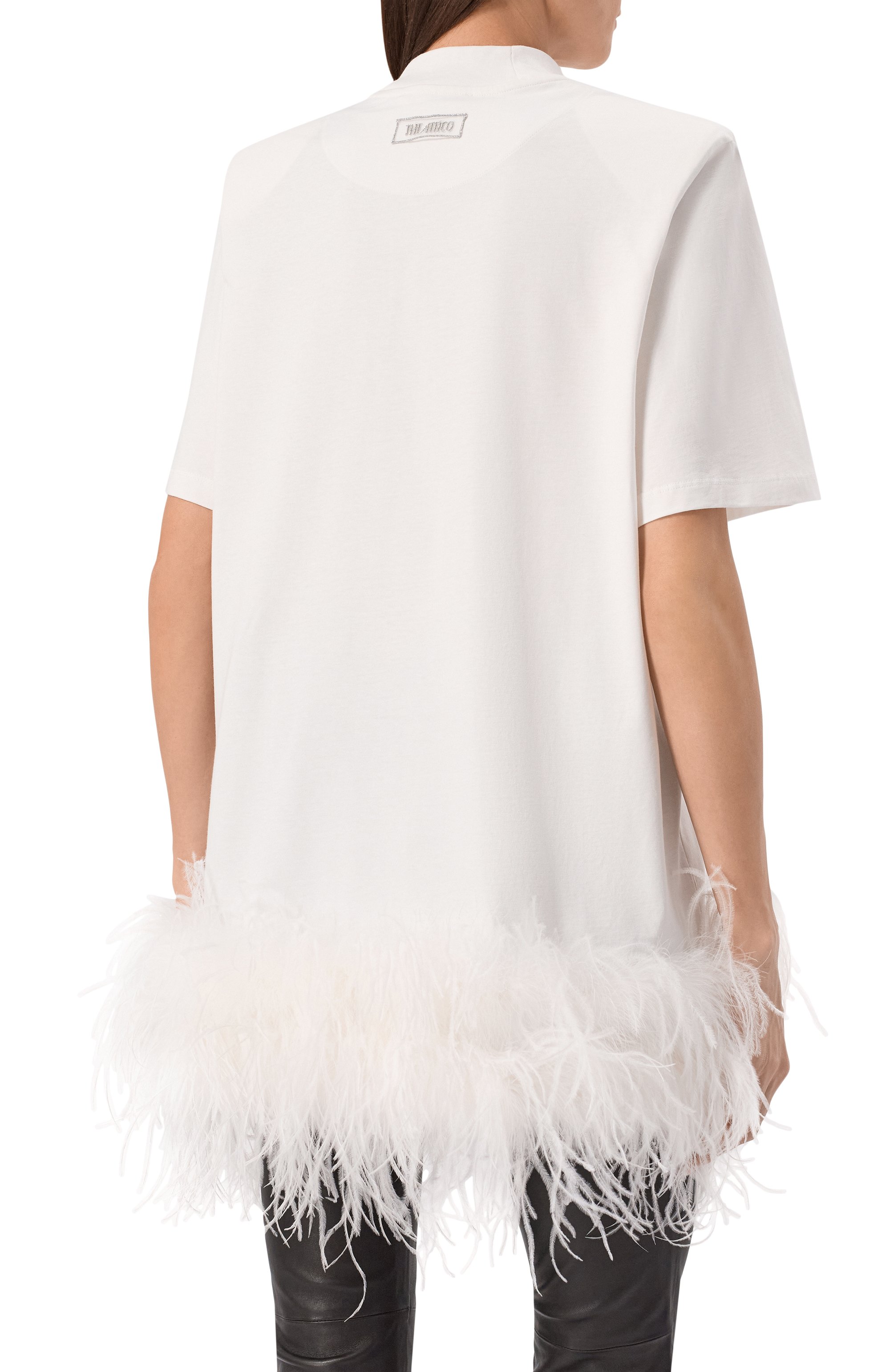 Платье с отделкой перьями THE ATTICO, арт. 260WCA00469/JJJ025MU, фото 4