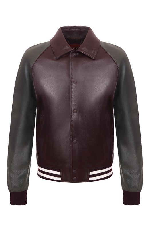Кожаный бомбер Gucci 811298/XNA5E Бордовый 811298/XNA5E