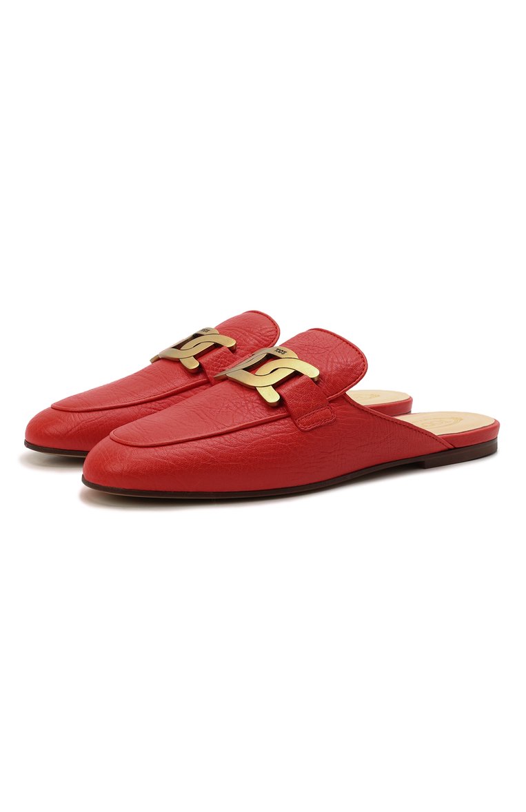 Женские красные кожаные сабо TOD’S купить в интернет-магазине ЦУМ, арт ...