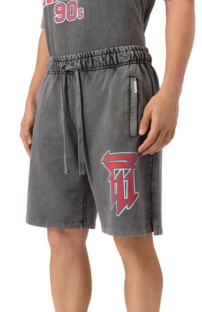 Хлопковые шорты DIEGO VENTURINO темно-серого цвета по цене 33950 руб., арт. DVSRTDVC90, фото 3 Хлопковые шорты DIEGO VENTURINO, арт. DVSRTDVC90, фото 3