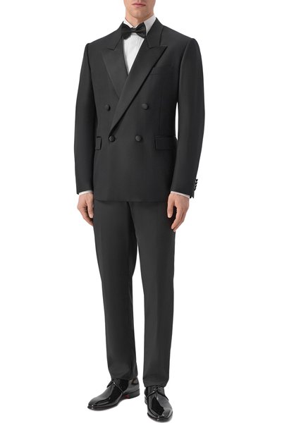 Шерстяные брюки CORNELIANI черного цвета по цене 54850 руб., арт. 275T09/2798150, фото 2 Шерстяные брюки CORNELIANI, арт. 275T09/2798150, фото 2