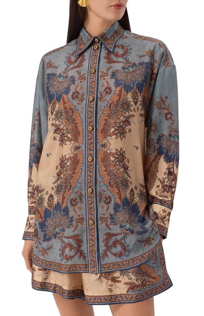 Шелковая рубашка ZIMMERMANN, арт. 3498TSS253, фото 3