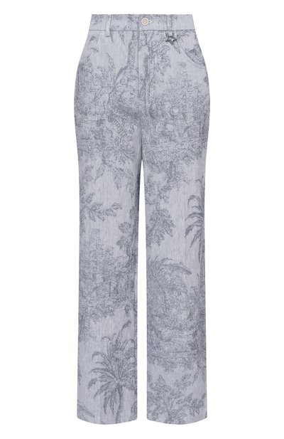 Женские брюки из хлопка и льна LORENA ANTONIAZZI, арт. P2642PA02A/5163