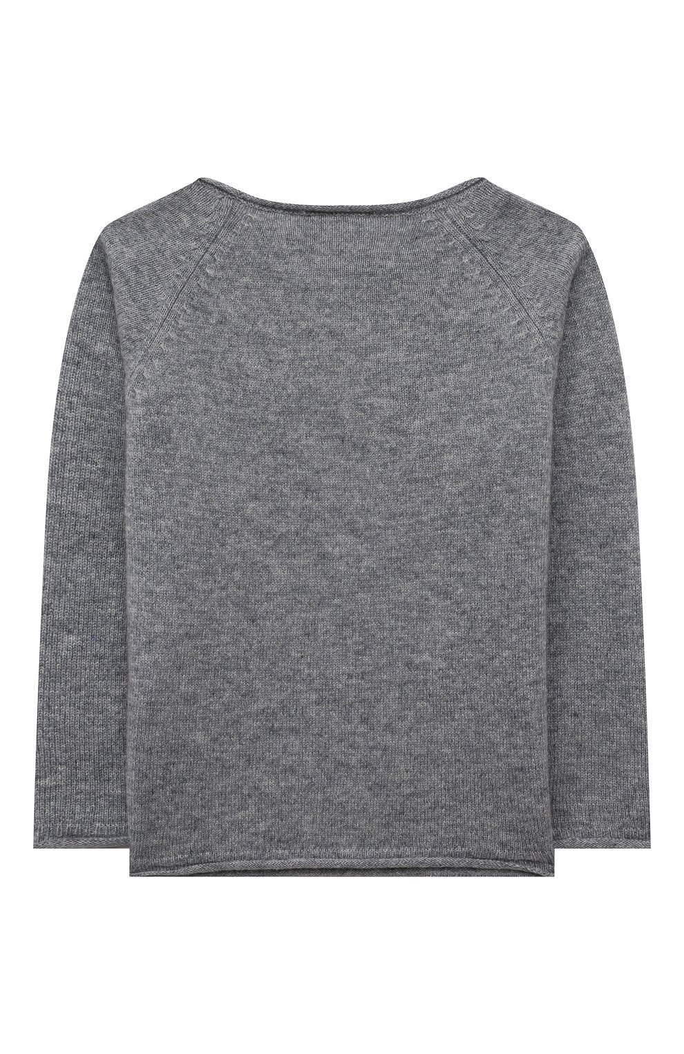 Кашемировый пуловер IL GUFO серого цвета по цене 21300 руб., арт. A22MA340EM300/24M-36M, фото 2 Кашемировый пуловер IL GUFO, арт. A22MA340EM300/24M-36M, фото 2