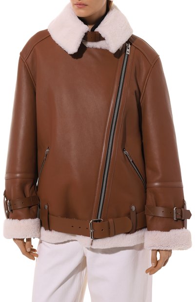 Дубленка из овчины BATS коричневого цвета по цене 165000 руб., арт. FW22_SA_004, фото 3 Дубленка из овчины BATS, арт. FW22_SA_004, фото 3