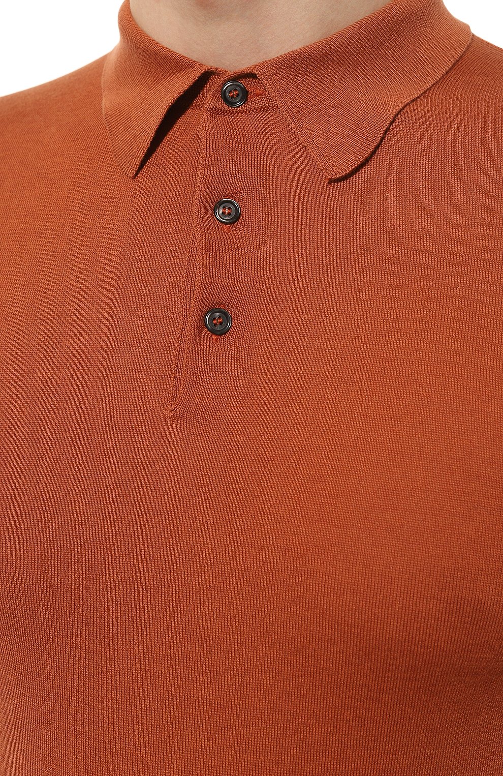 Поло из хлопка и шелка ANDREA CAMPAGNA, арт. P23-111, фото 5