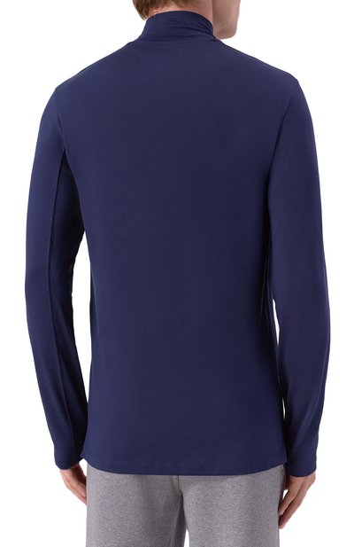 Шелковая водолазка BRUNELLO CUCINELLI темно-синего цвета по цене 107000 руб., арт. MM819KT71, фото 4 Шелковая водолазка BRUNELLO CUCINELLI, арт. MM819KT71, фото 4