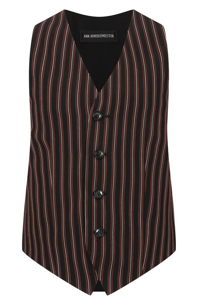 Женский жилет из вискозы и хлопка ANN DEMEULEMEESTER, арт. B0013555/FA748