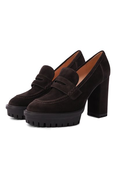 Женские замшевые туфли barry 70 GIANVITO ROSSI, арт. G25357.70RIC.SUEM0KA