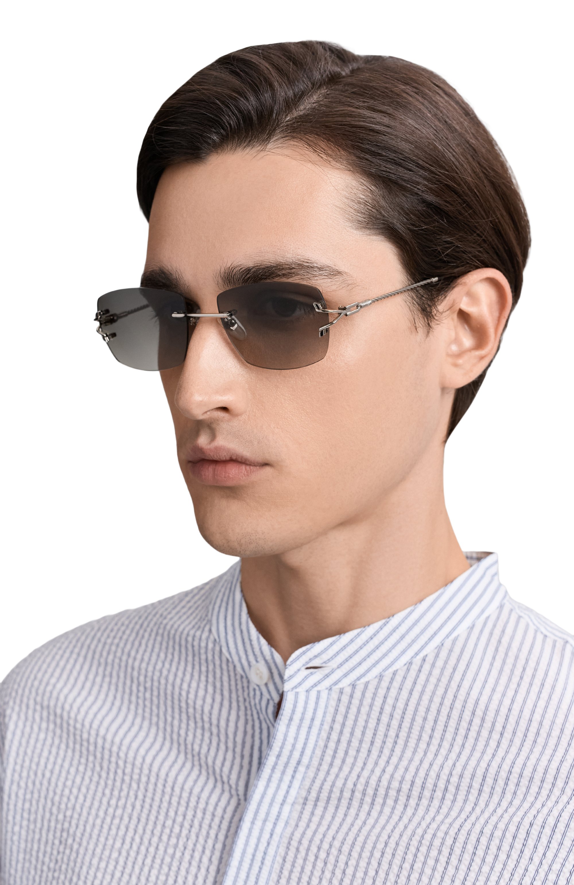 Солнцезащитные очки VINTAGE FRAMES, арт. BAL HARB0UR WHITE G0LD/GRAY, фото 2