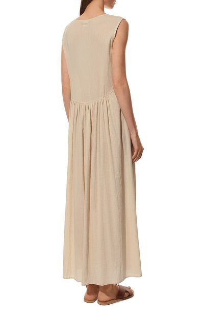 Хлопковое платье WEEKEND MAX MARA кремового цвета по цене 31000 руб., арт. VOLANTE 32210128, фото 4 Хлопковое платье WEEKEND MAX MARA, арт. VOLANTE 32210128, фото 4