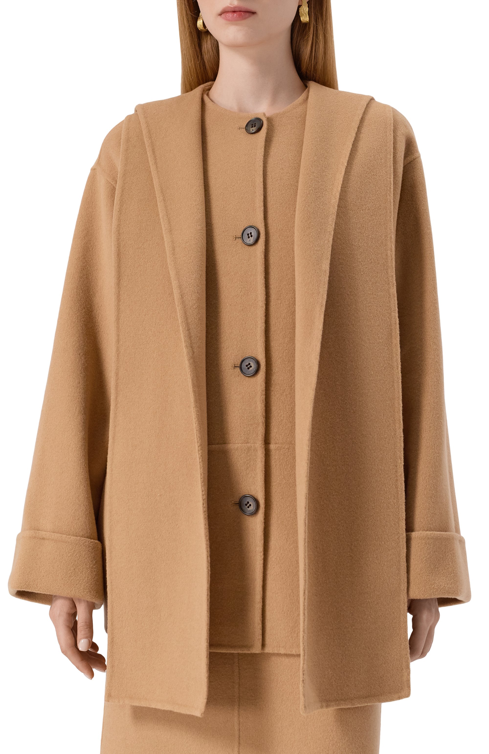 Шерстяное полупальто ERIKA CAVALLINI, арт. P5WW04, фото 3