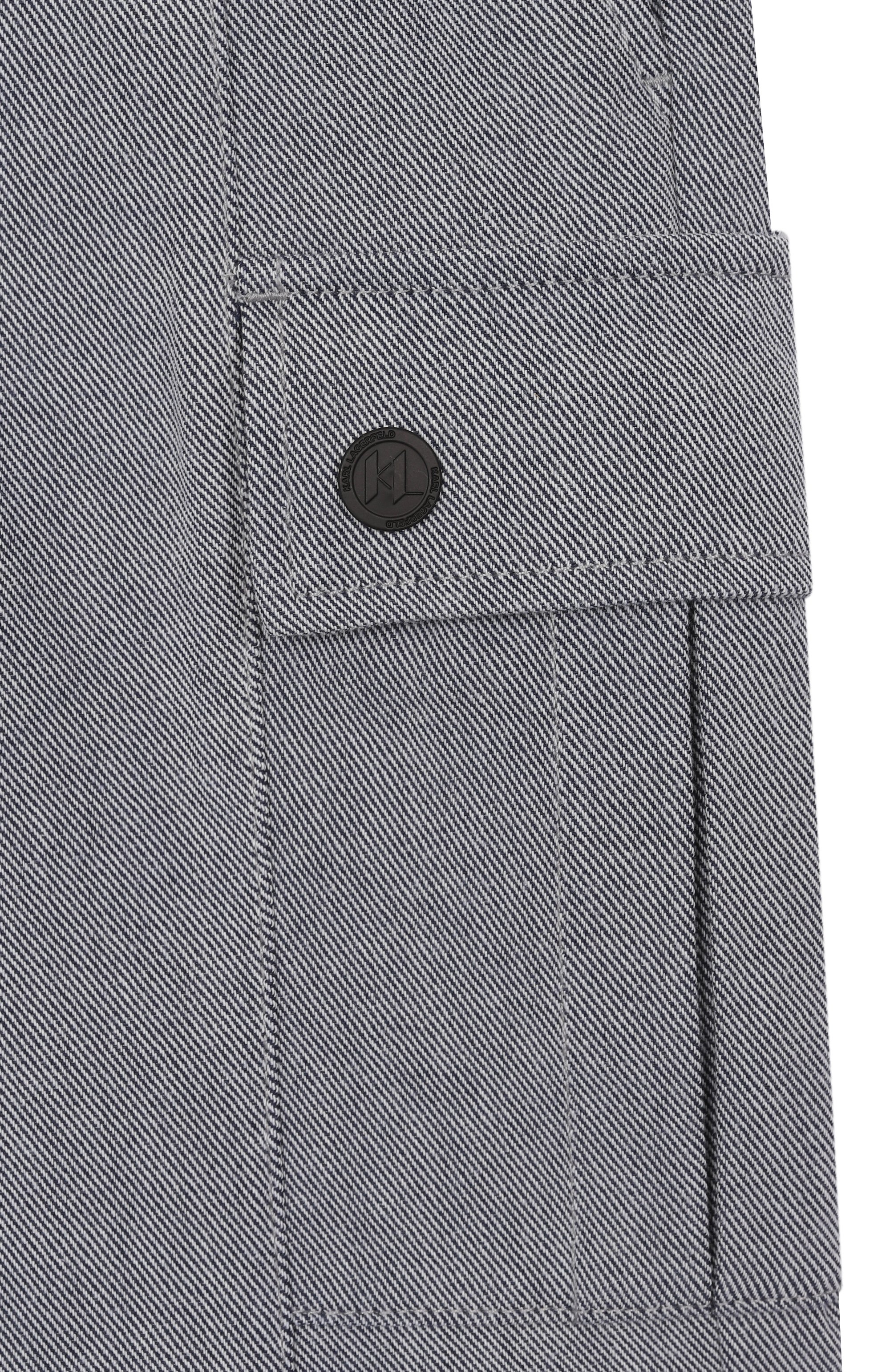 Хлопковые шорты-карго KARL LAGERFELD KIDS, арт. Z31087, фото 3