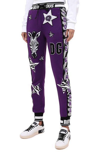 Хлопковые джоггеры DOLCE & GABBANA, арт. FTBR7Z/G7WFU, фото 3