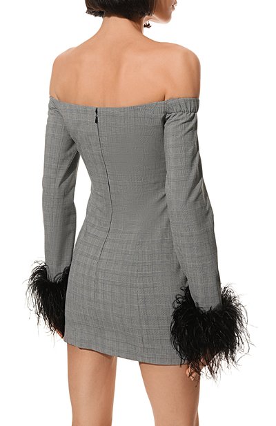 Платье с отделкой перьями LIKE YANA, арт. L1-23/0-713.2-1791, фото 4