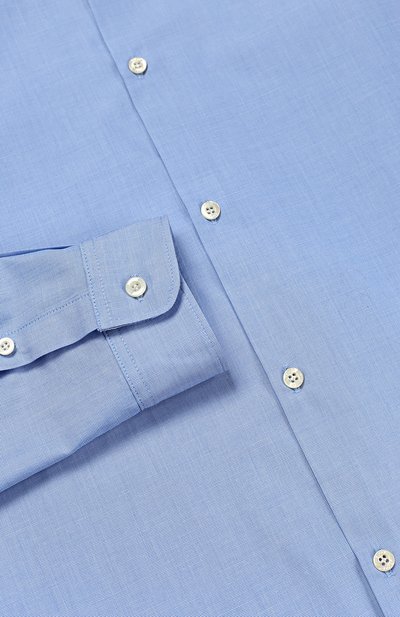 Классическая рубашка из хлопка GUCCI голубого цвета по цене 17950 руб., арт. 455008/XB189, фото 2 Классическая рубашка из хлопка GUCCI, арт. 455008/XB189, фото 2