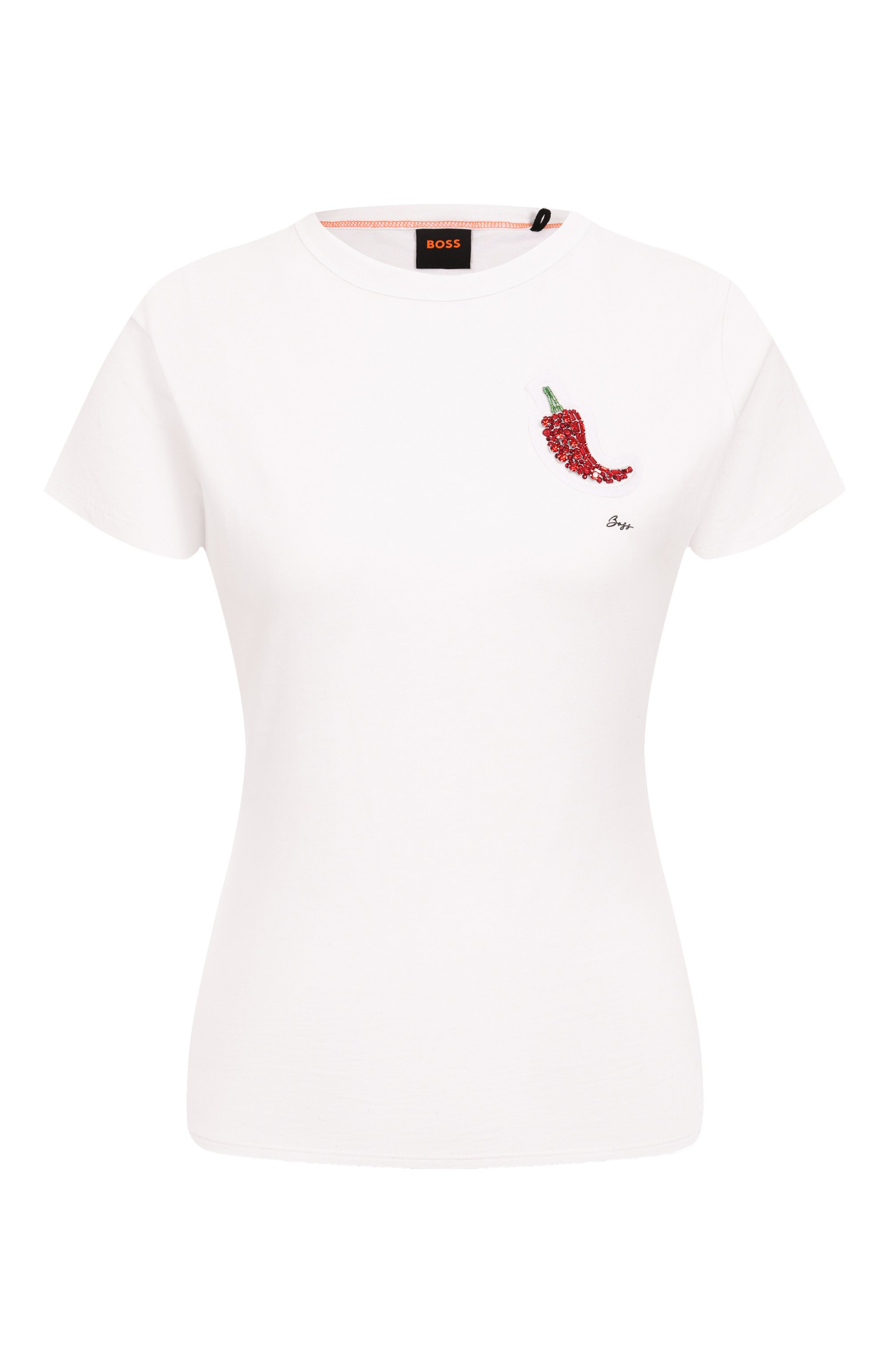 Хлопковая футболка BOSS ORANGE, арт. 50535125, фото 1