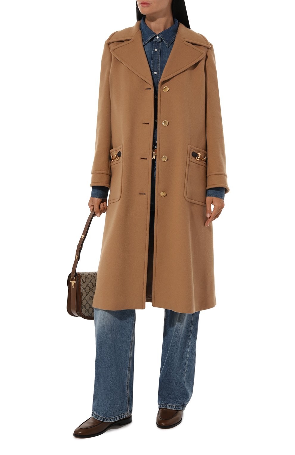 Шерстяное пальто GUCCI, арт. 717707/Z8A6F, фото 2