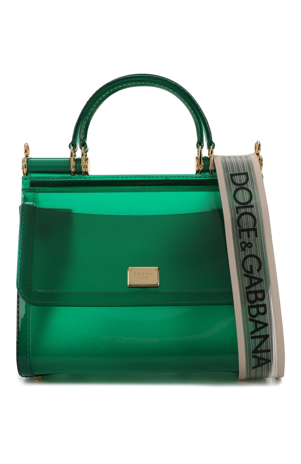 Сумка sicily small DOLCE & GABBANA зеленого цвета по цене 93850 руб., арт. BB6760/AA261, фото 1 Сумка sicily small DOLCE & GABBANA, арт. BB6760/AA261, фото 1