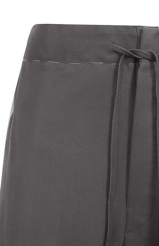 Шерстяные брюки Maison Margiela S51KA0572/M35301 Серый  S51KA0572/M35301 Фото 6