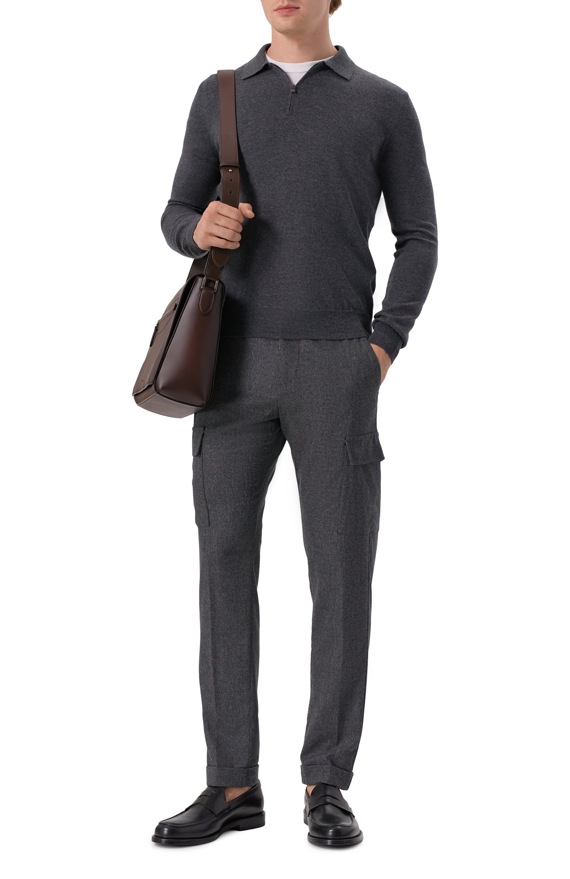 Брюки-карго из шерсти и кашемира MARCO PESCAROLO, арт. T0R/5229, фото 2