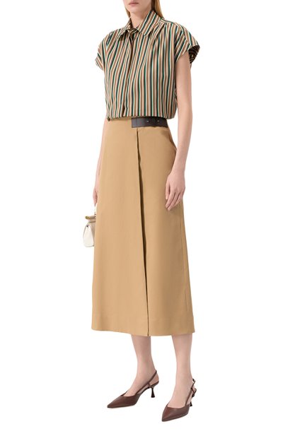 Хлопковая юбка LORENA ANTONIAZZI, арт. E2634G033D/4818, фото 2