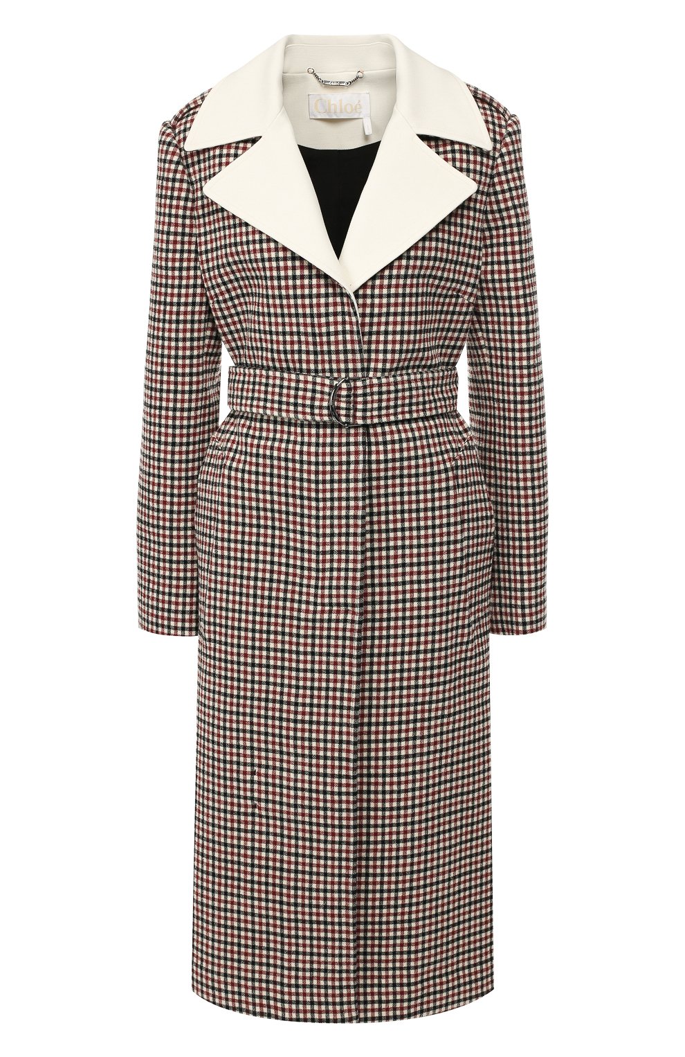 Шерстяное пальто CHLOÉ разноцветного цвета по цене 431000 руб., арт. CHC19AMA02066, фото 1 Шерстяное пальто CHLOÉ, арт. CHC19AMA02066, фото 1
