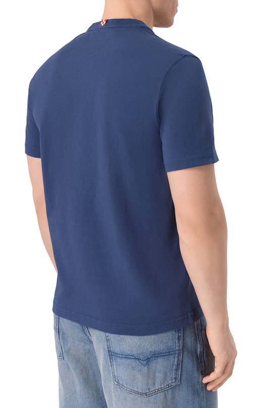 Хлопковая футболка MC2 Saint Barth ARN0001-00675I/ARN0TT Синий  ARN0001-00675I/ARN0TT Фото 4