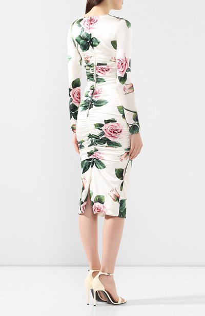 Шелковое платье DOLCE & GABBANA, арт. F6B8GT/FSAZE, фото 4