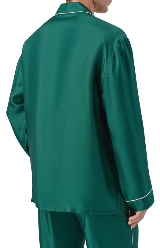 Шелковая рубашка Kiton UNWM011K0761H Зелёный  UNWM011K0761H Фото 4