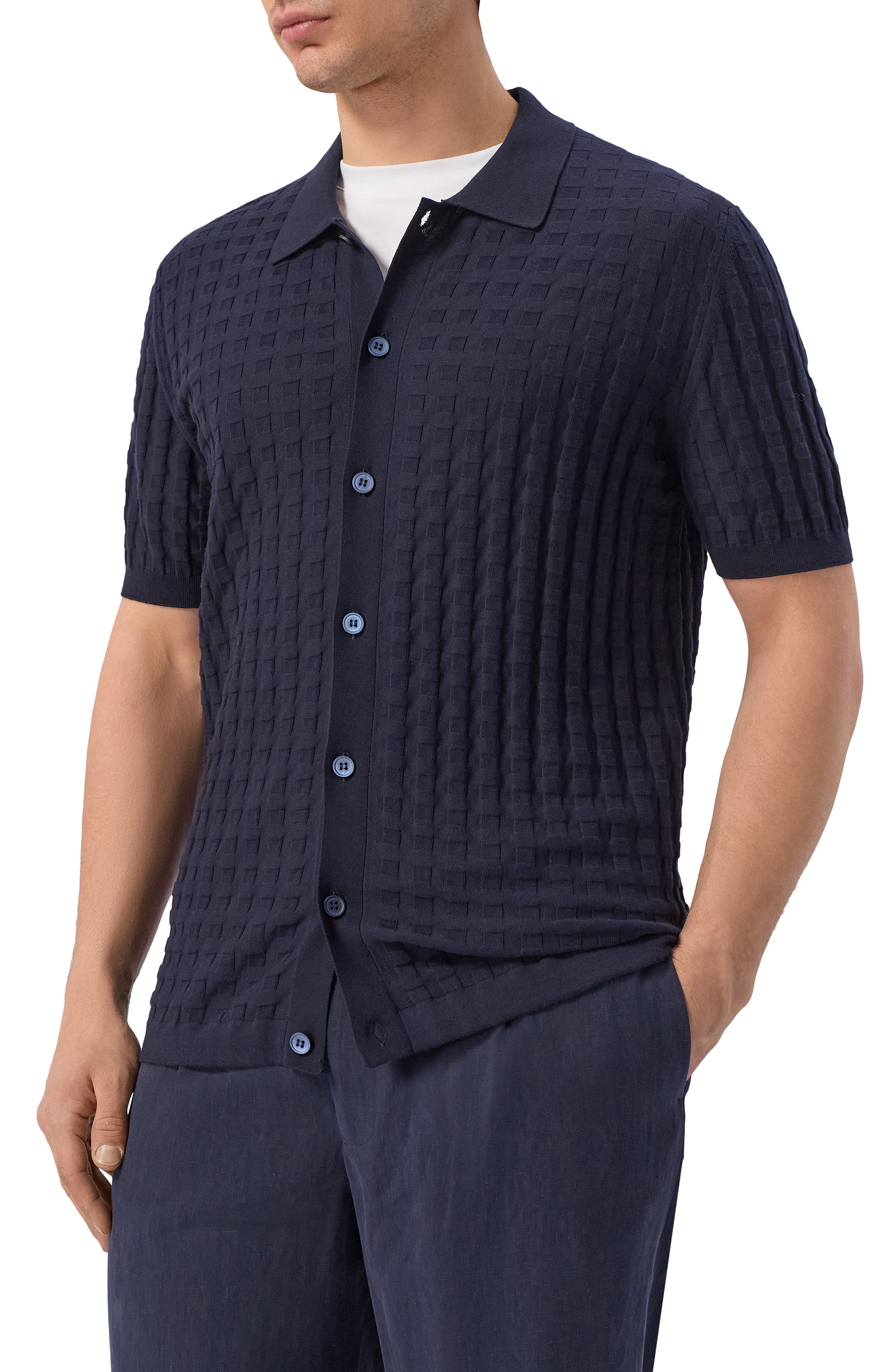 Хлопковая рубашка CORNELIANI, арт. 27M588/2725109,  фото 3